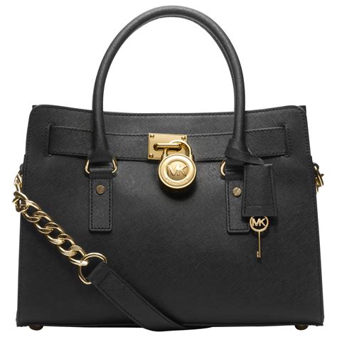 sac de luxe michael kors|Michael Kors black satchel bag.